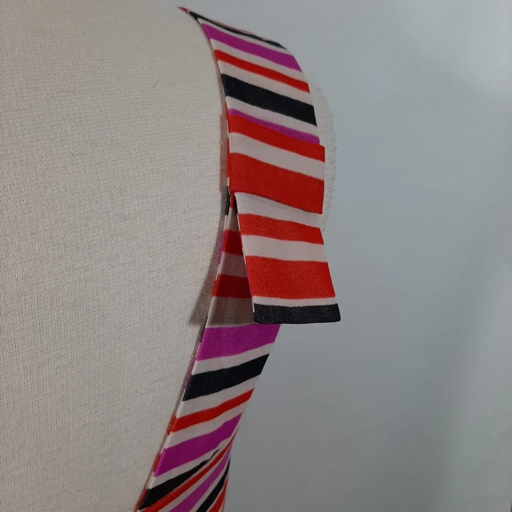 NWT Cabi stripe red pink top S - Picture 5 of 10